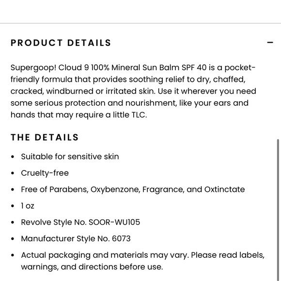 Brands new sealed Supergoop Cloud 9 Mineral Sun Balm, SPF 40 - Picture 2 of 4